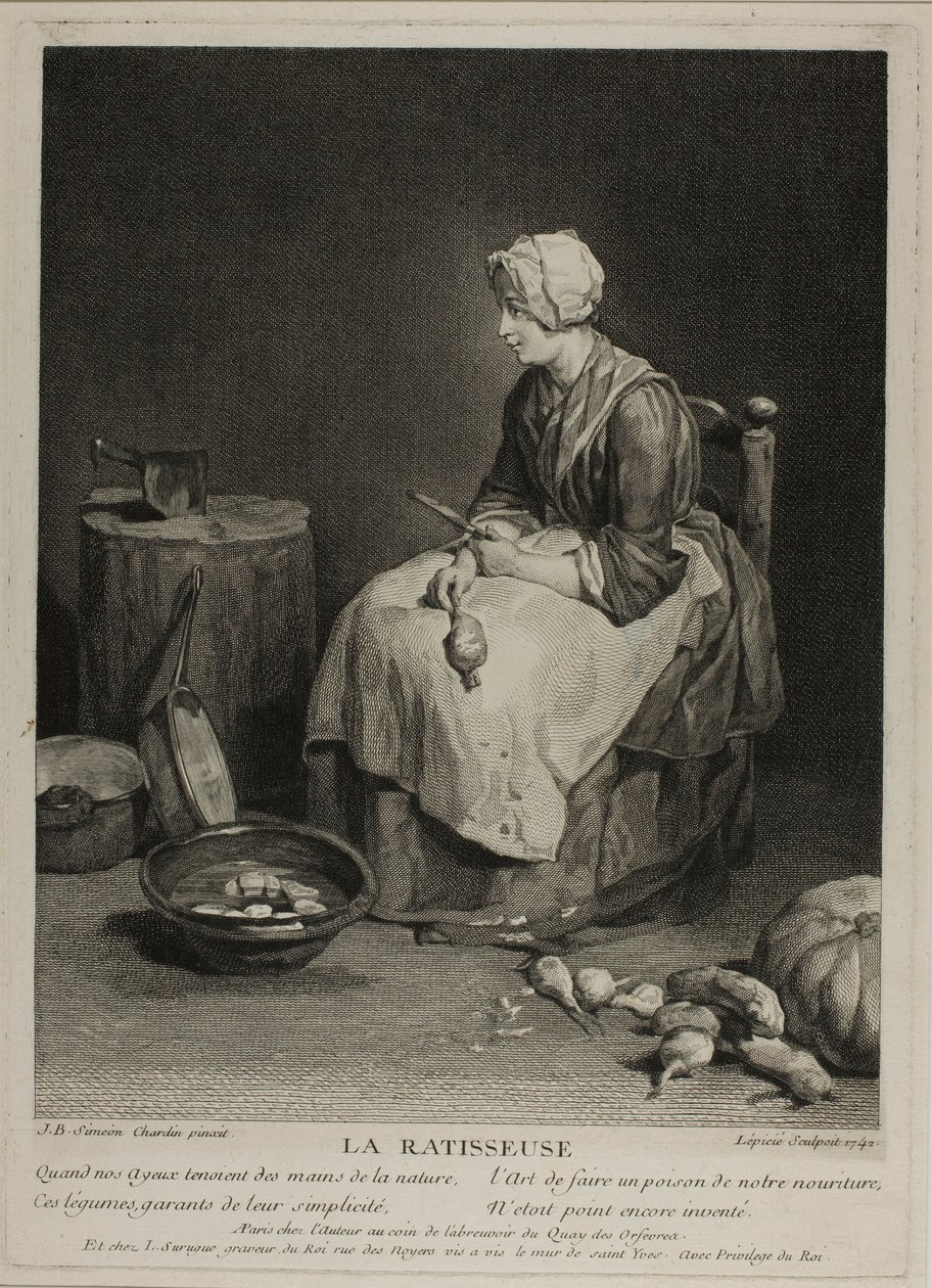 The Turnip Scraper by Francois Bernard Lepicie