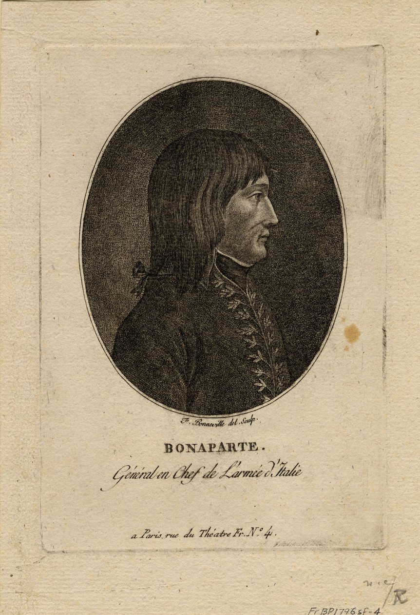 Napoleon as commander of the Army of Italy by Francois Bonneville