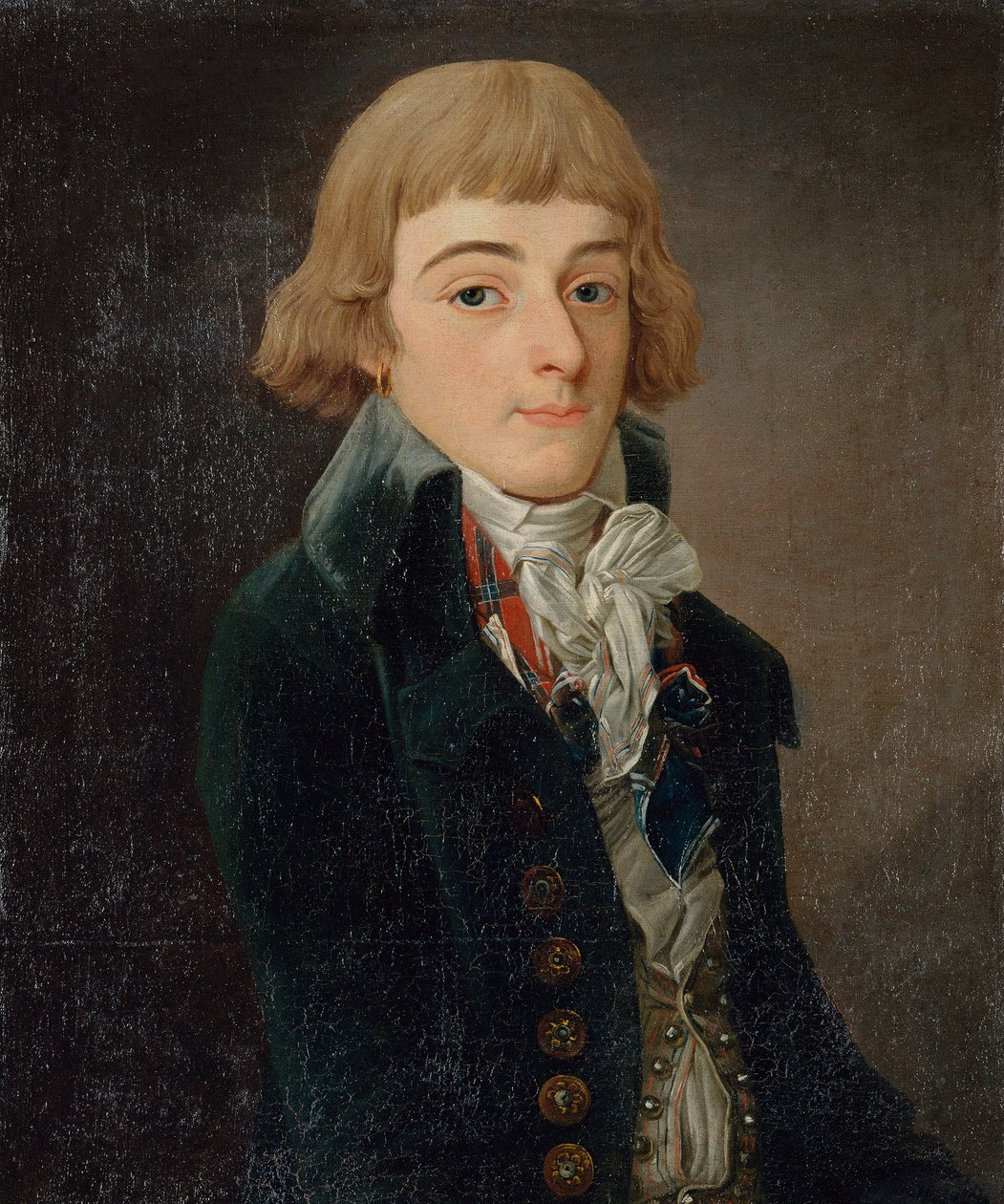 Portrait of Louis Antoine de Saint-Just by Francois Bonneville