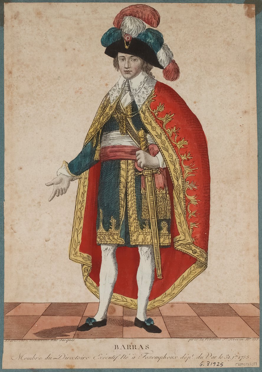 Portrait of Paul de Barras by Francois Bonneville