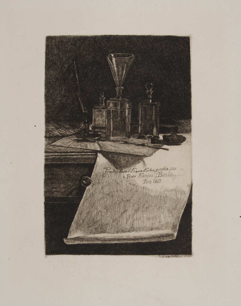 Frontispiece, Etching Instruments by François Bonvin