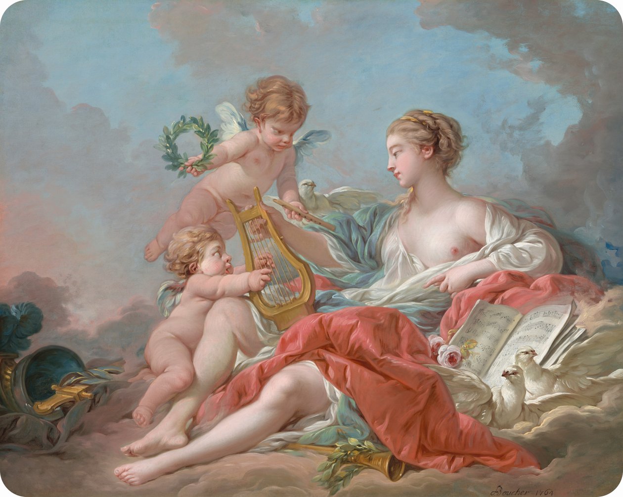 Allegory of Music by Francois Boucher