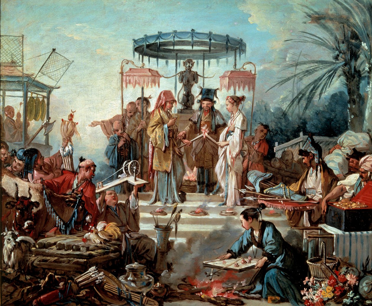 Chinese Wedding Scene at the Court of the Emperor of China by François Boucher