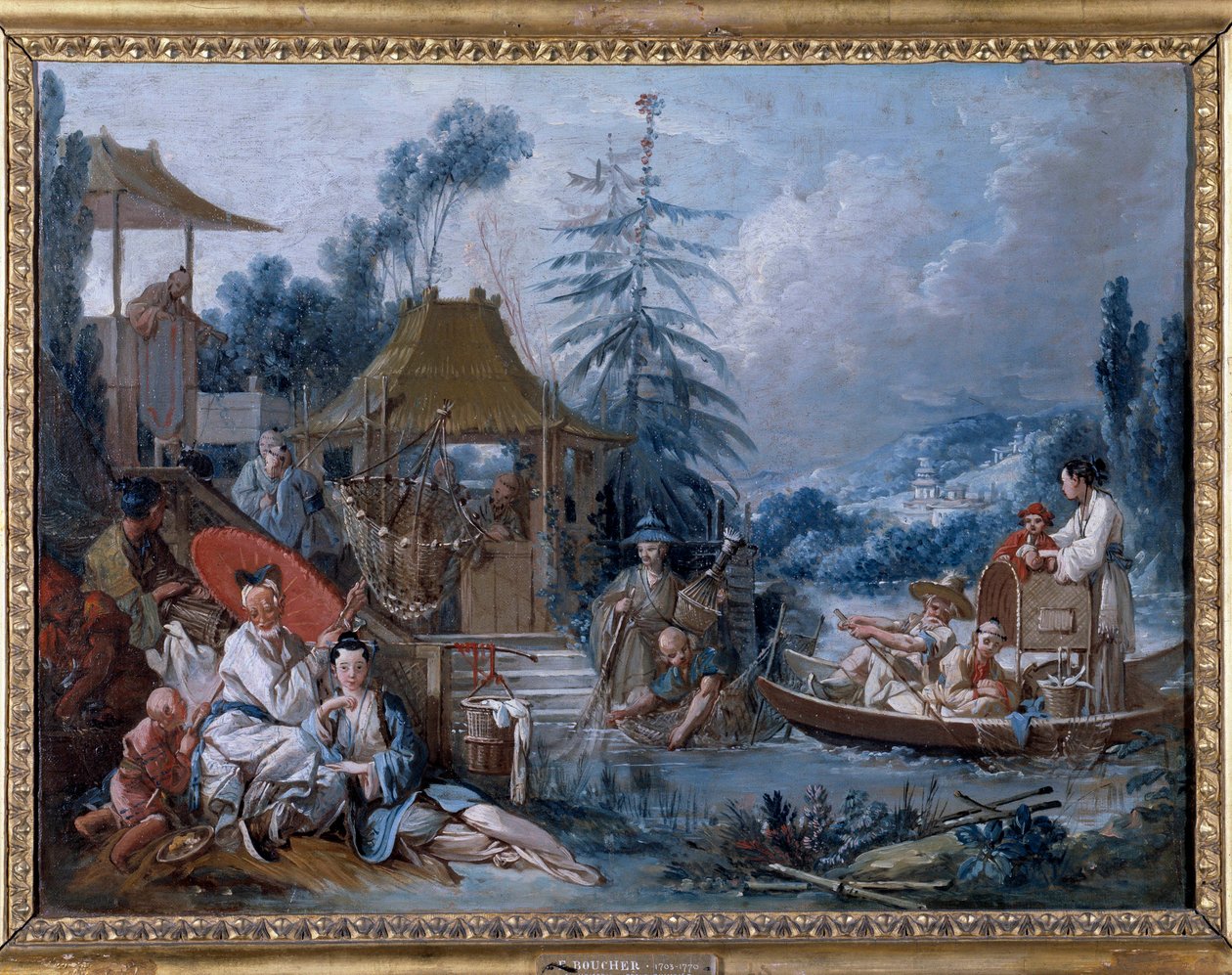 Chinoiserie: La peche by François Boucher