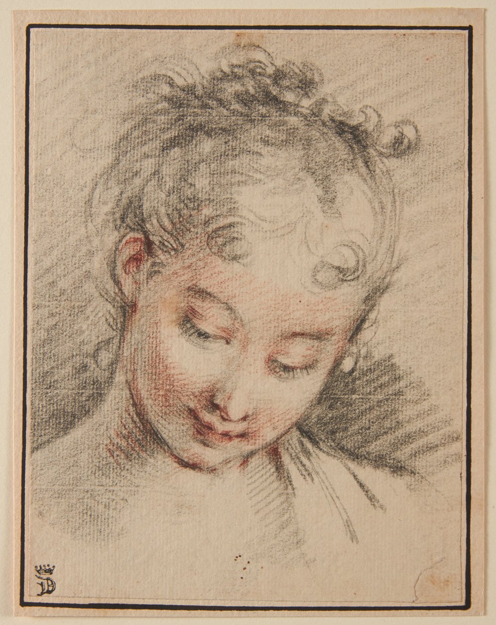 Head of a Girl by François Boucher