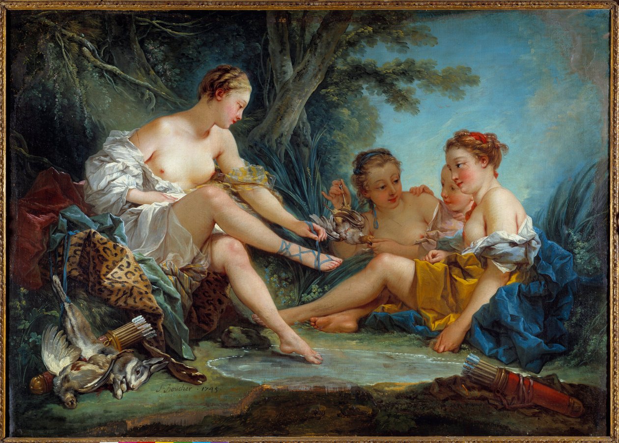 The Return of Hunting of Diane by François Boucher