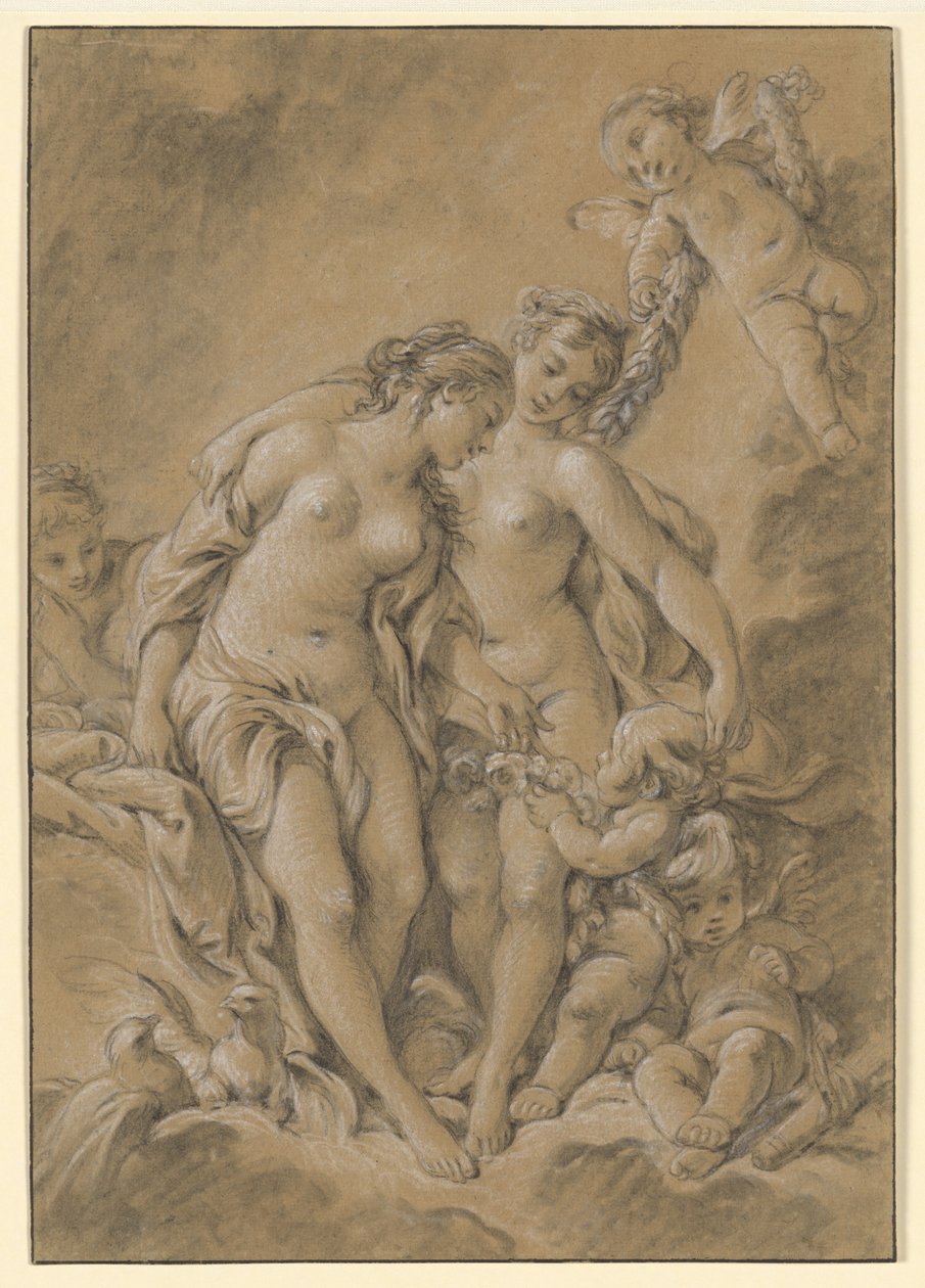Nymphs and Cupids by François Boucher