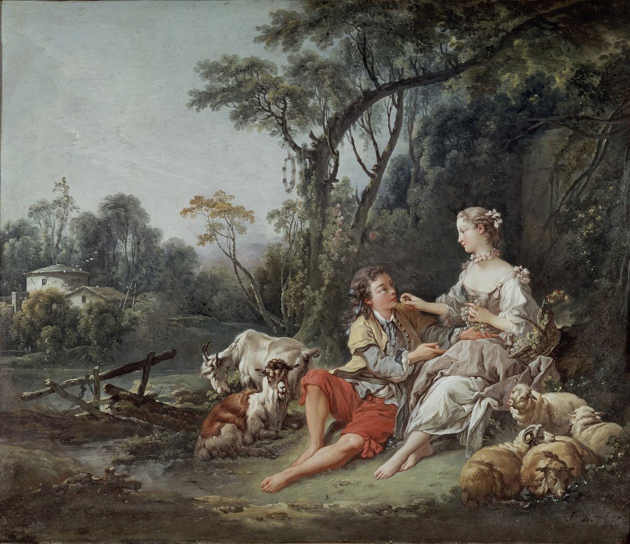 Do They Think of the Grapes? by François Boucher