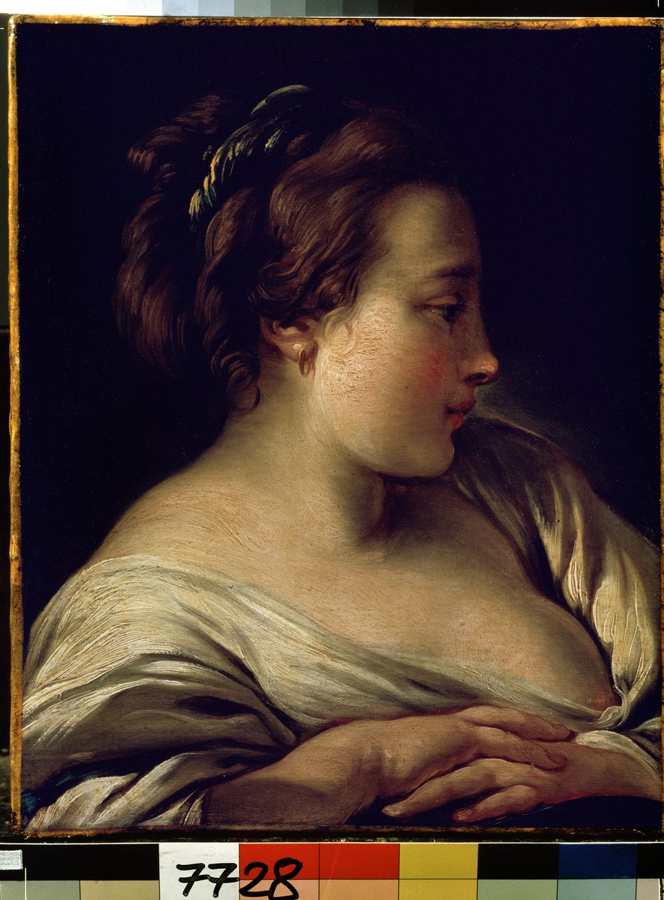 Head of a Girl by François Boucher