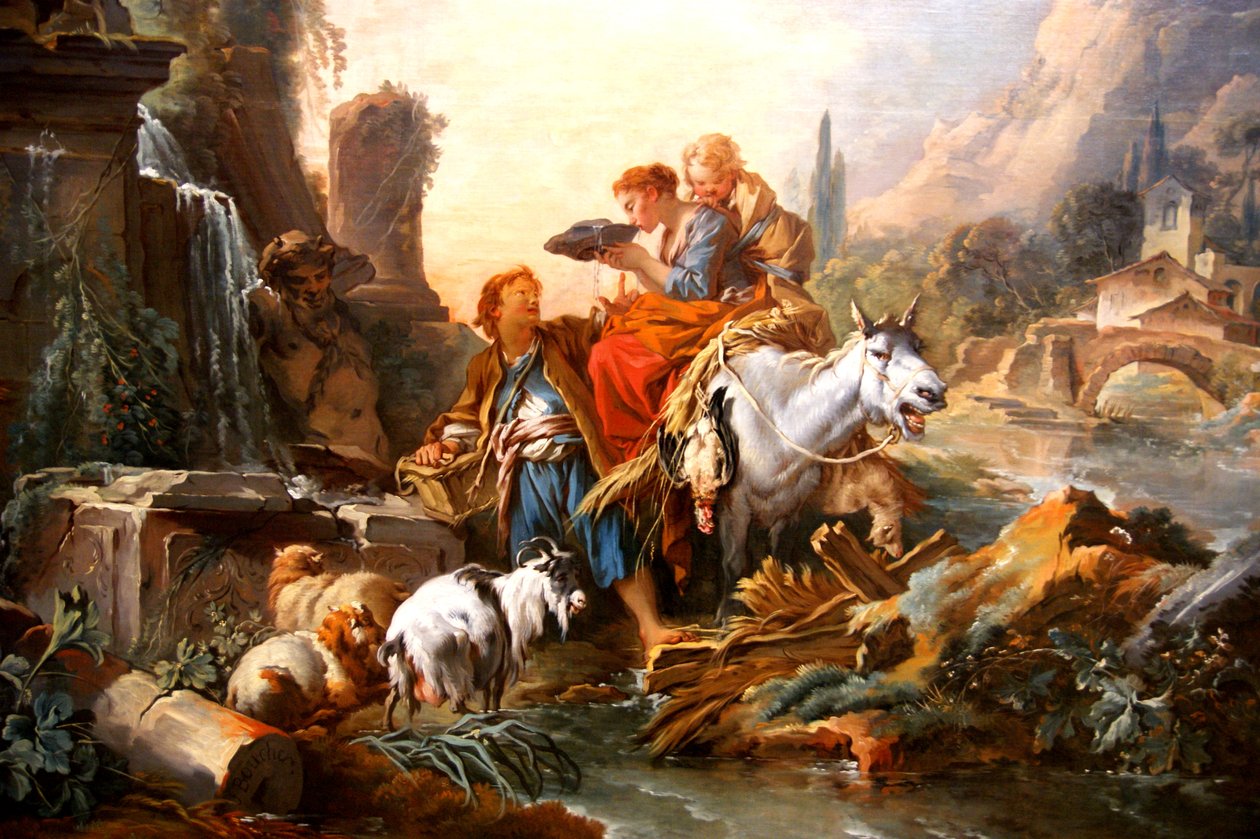 Rest at the Fountain by François Boucher