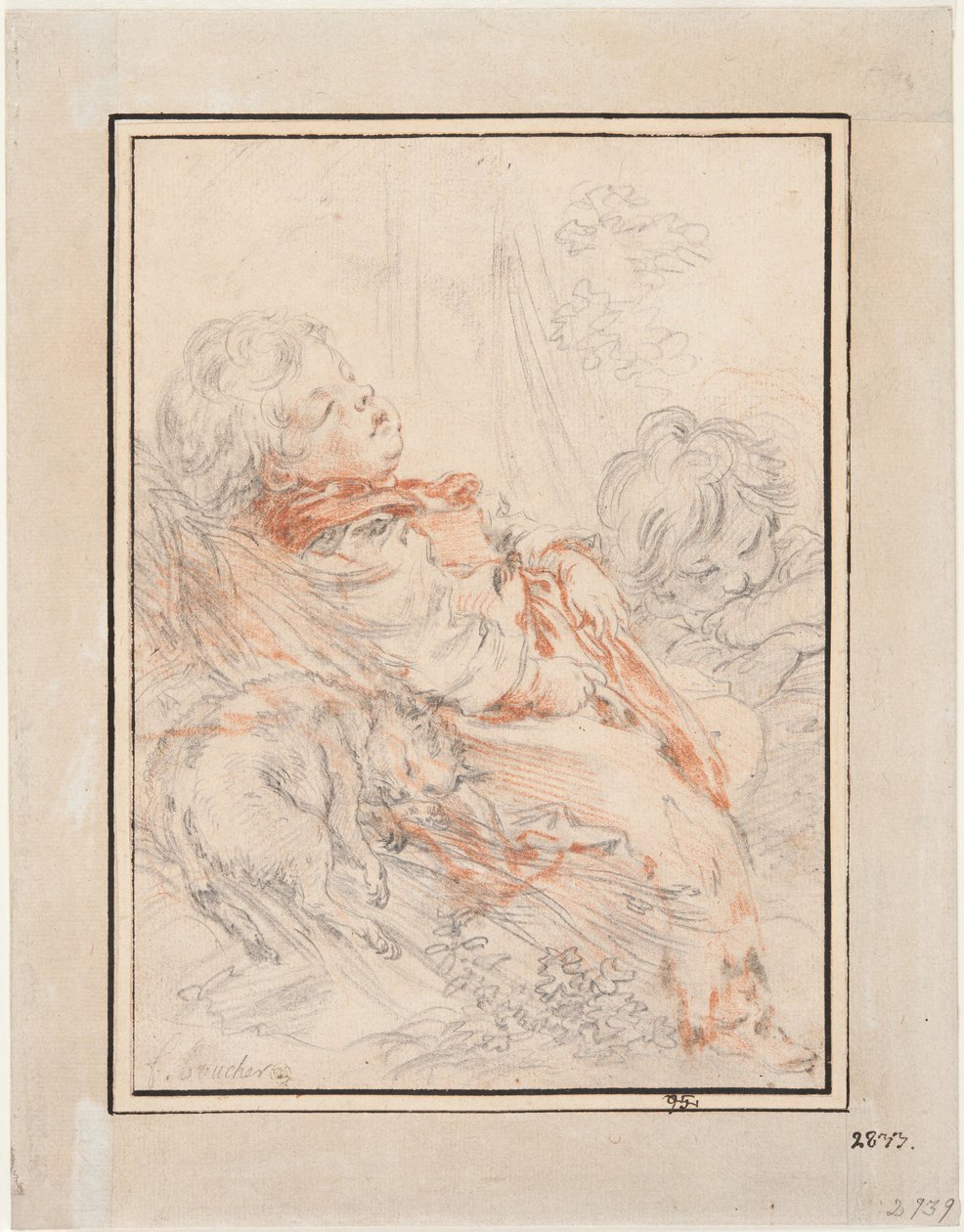 Sleeping Child by François Boucher