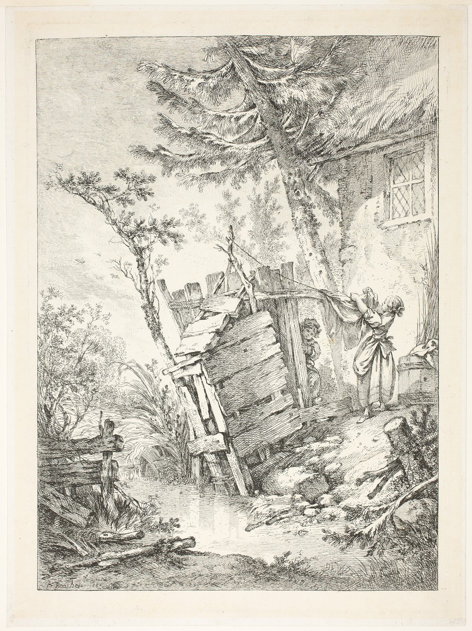 The Laundress by François Boucher