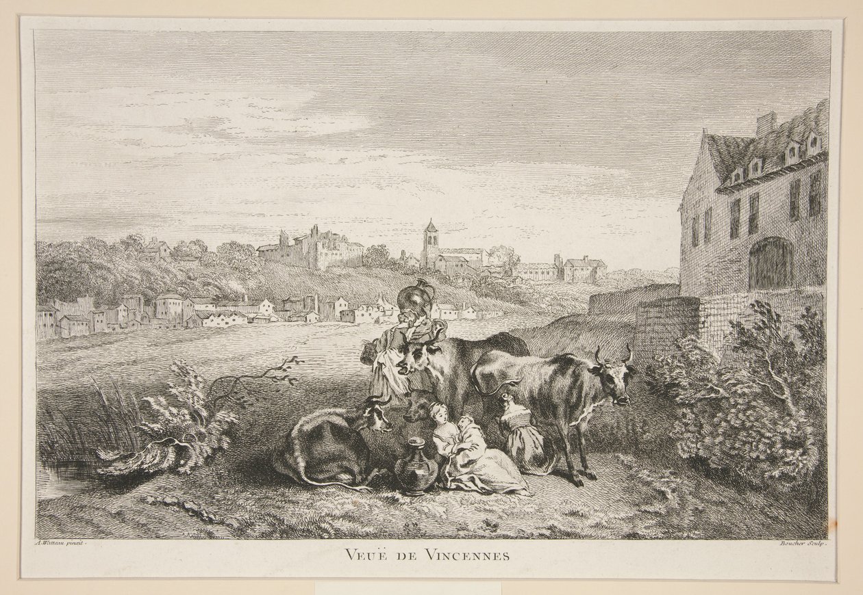 View of Vincennes by François Boucher