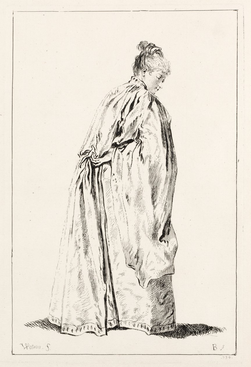 Woman Standing by François Boucher