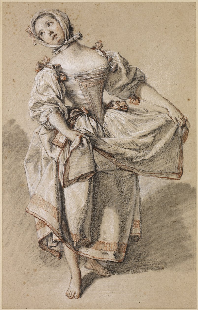 Young Country Girl Dancing, c. 1765-70 by François Boucher