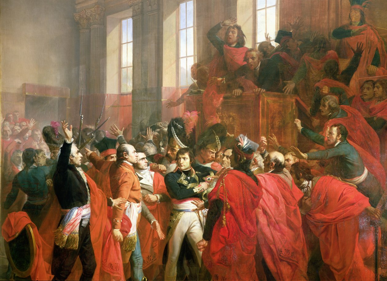 Bonaparte and the Council of Five Hundred at St. Cloud, 10th November 1799 (detail) by Francois Bouchot