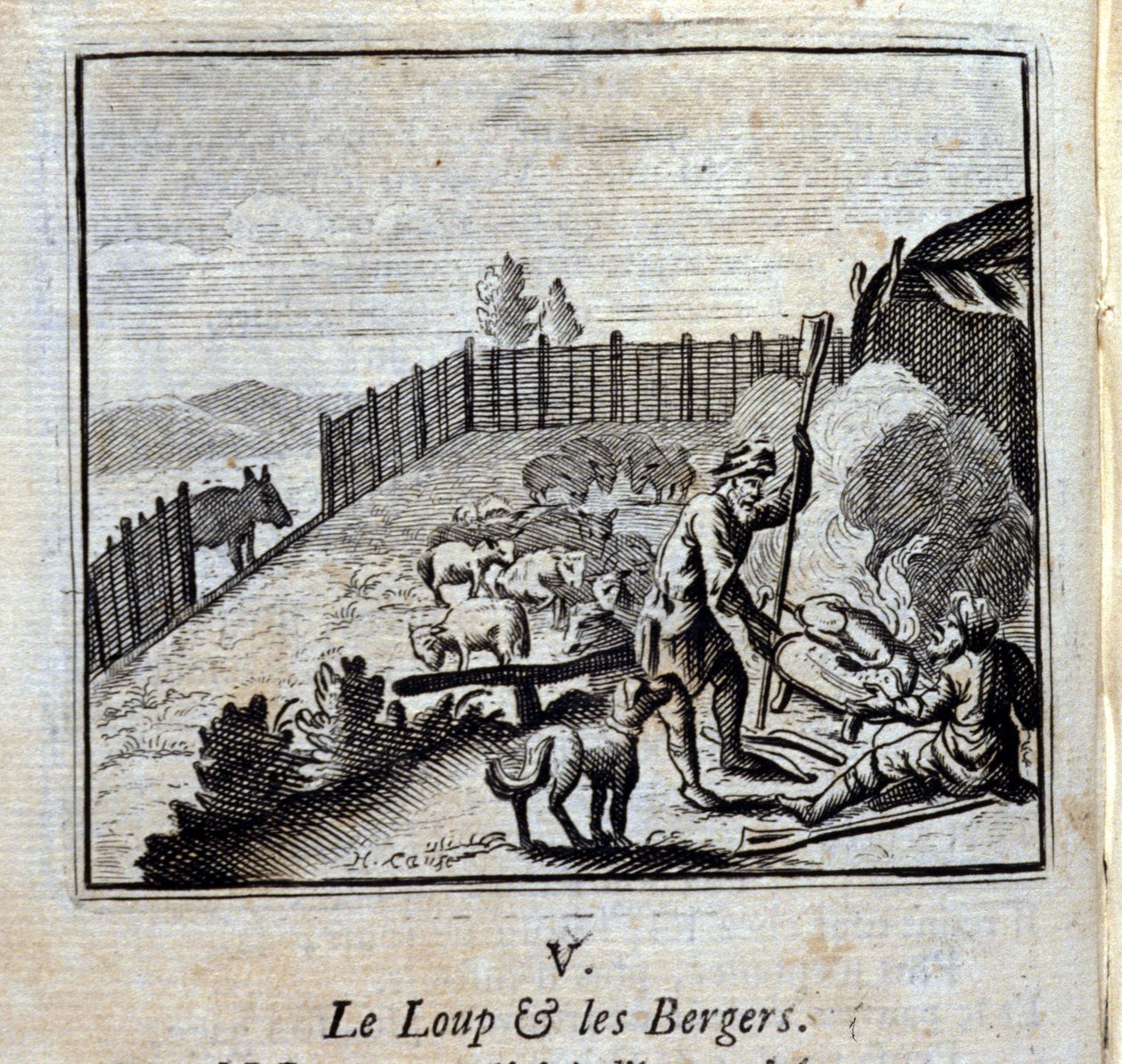The Wolf and the Shepherds by Francois Chauveau