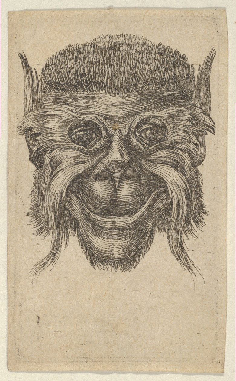 Monkey Mask, from Divers Masques, ca. 1635-45 by Francois Chauveau