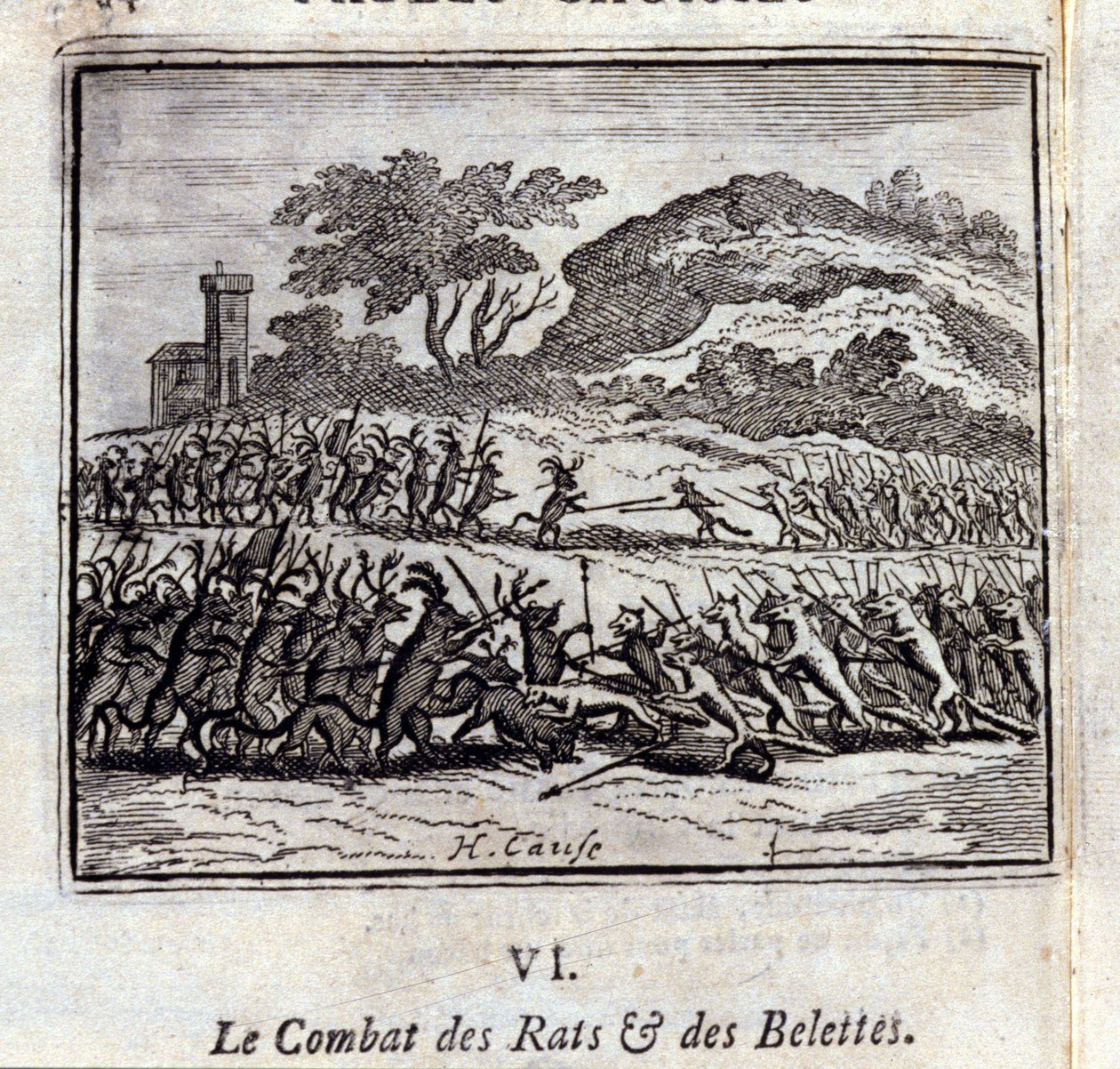 The Battle of Rats and Weasels (Illustration by François Chauveau) by Francois Chauveau