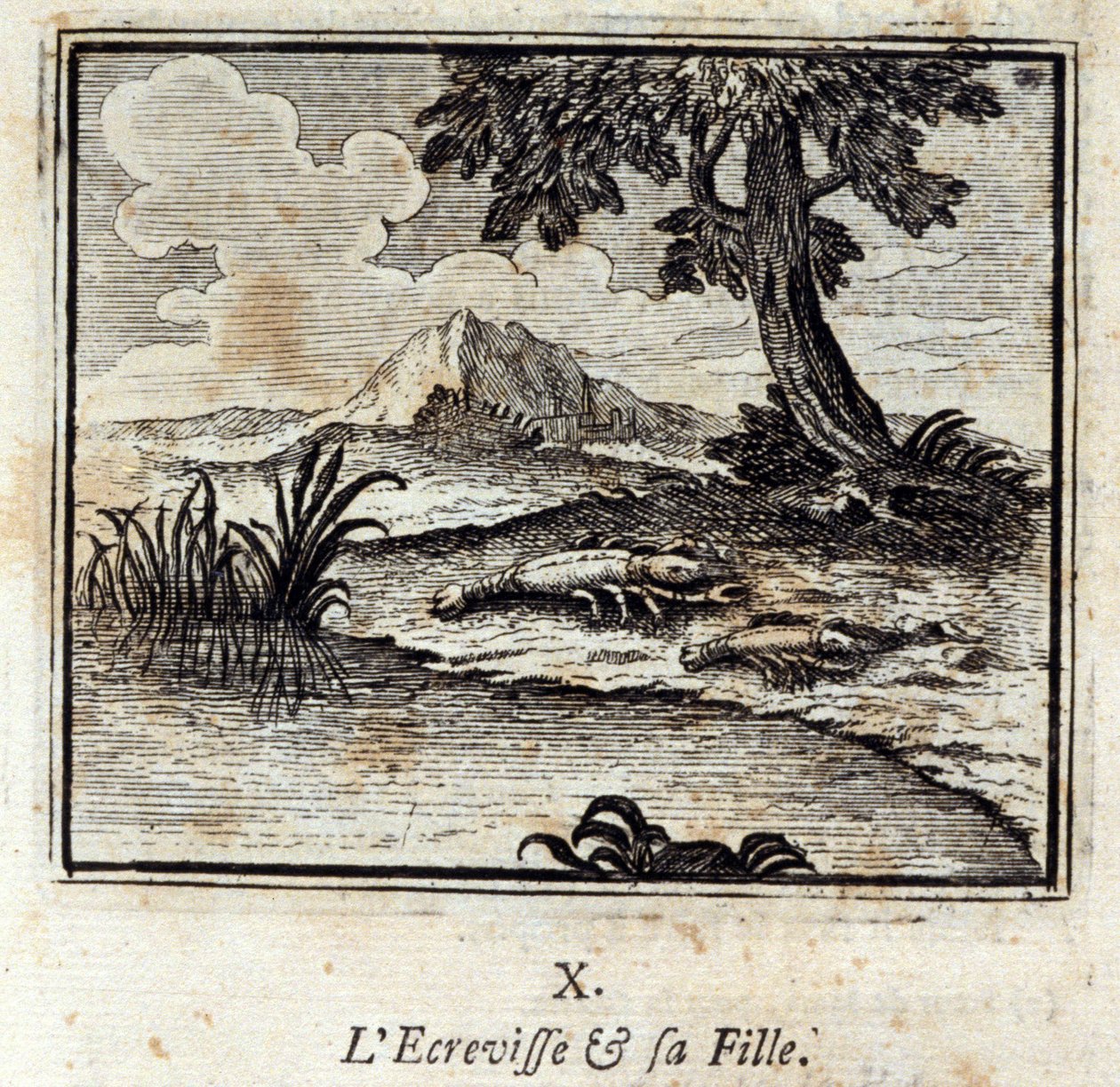 The Crevisse and his daughter (Illustration by François Chauveau, 1728) by Francois Chauveau