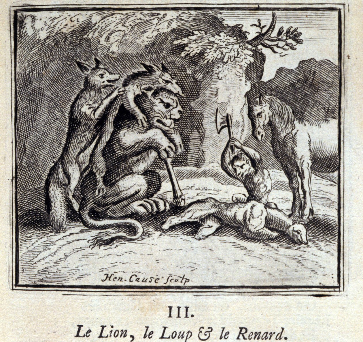 The Lion, the Wolf and the Fox by Francois Chauveau