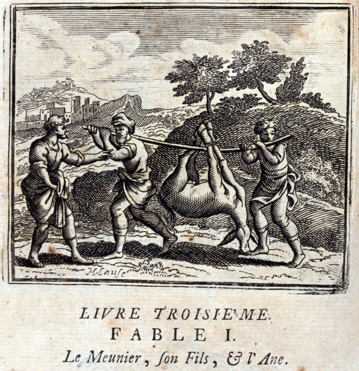 The Father, His Son, and the Donkey by Francois Chauveau