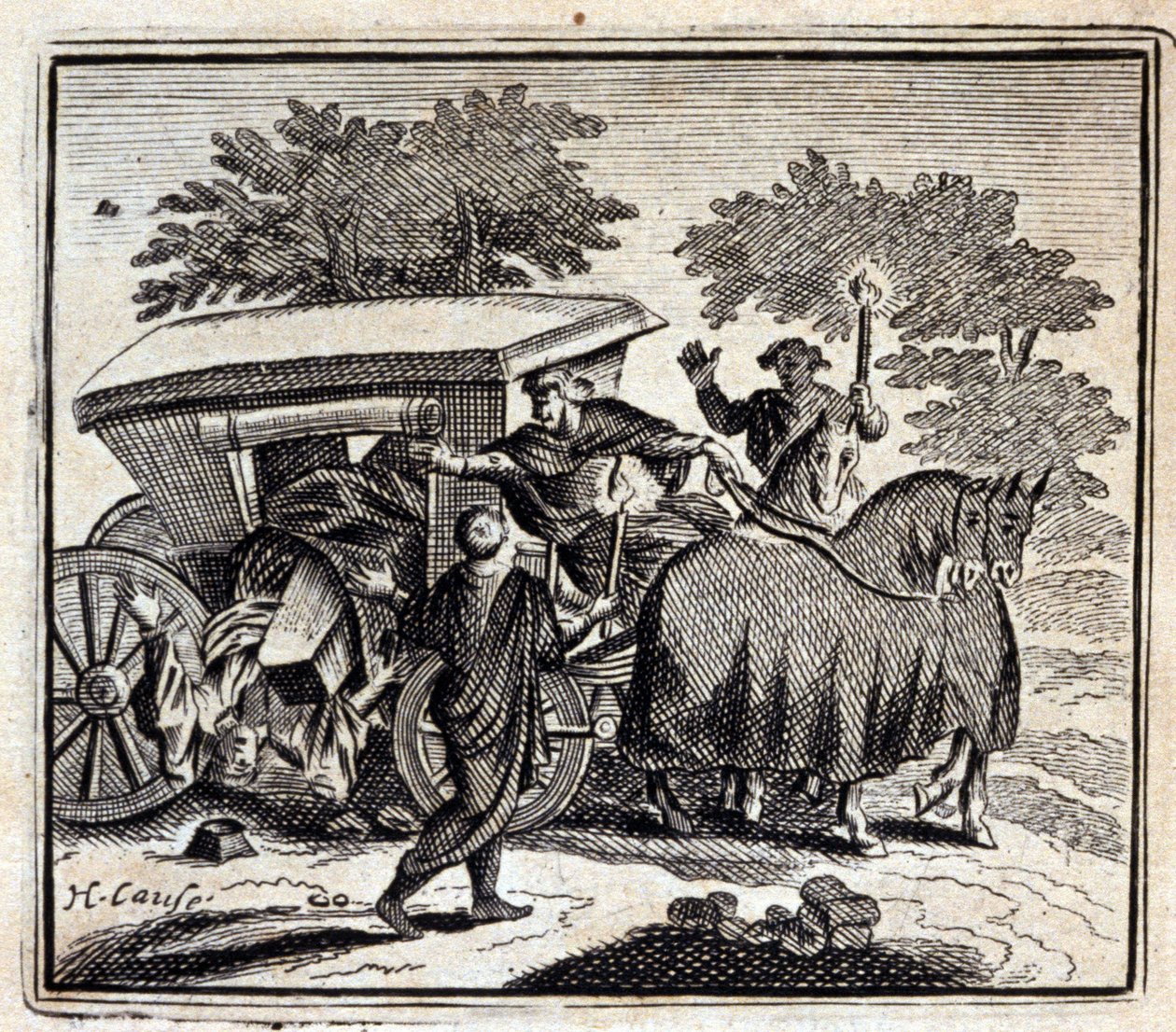 The cure and death (Illustration by François Chauveau) by Francois Chauveau