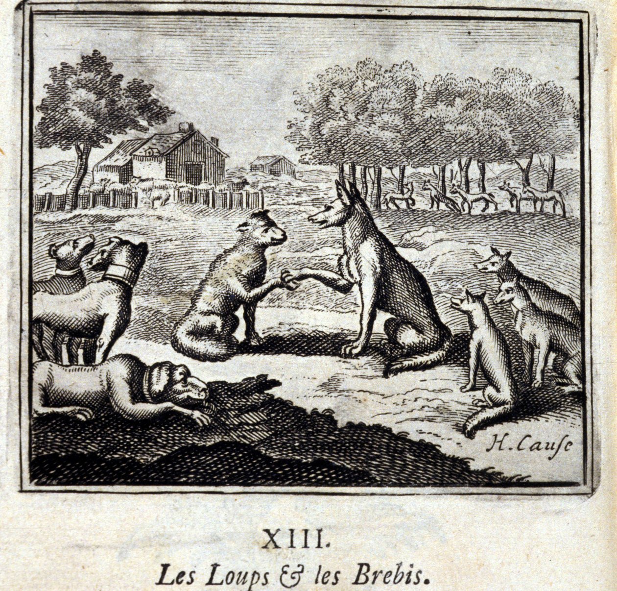 Wolves and Sheep by Francois Chauveau