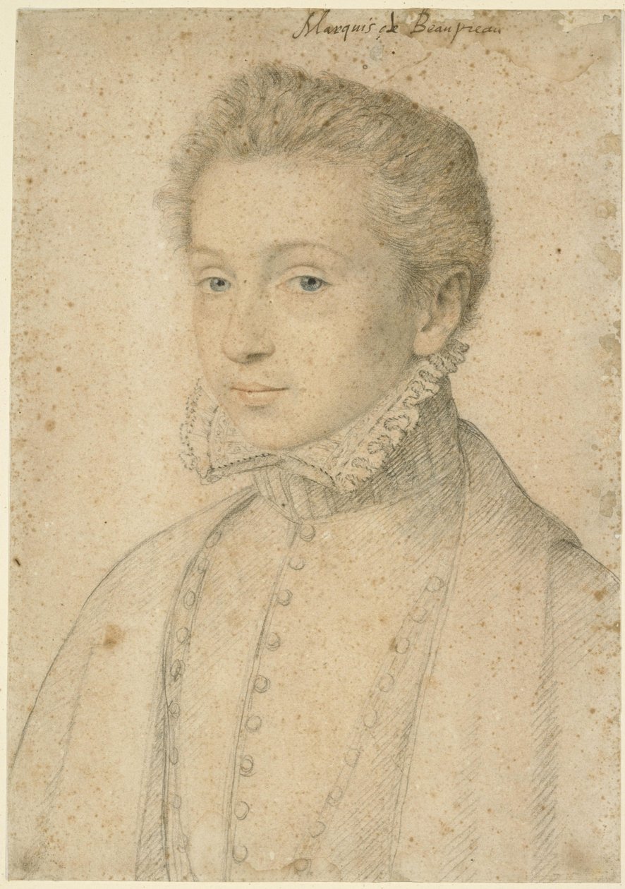 Portrait of Henri de Bourbon, Marquis of Beaupréau by François Clouet
