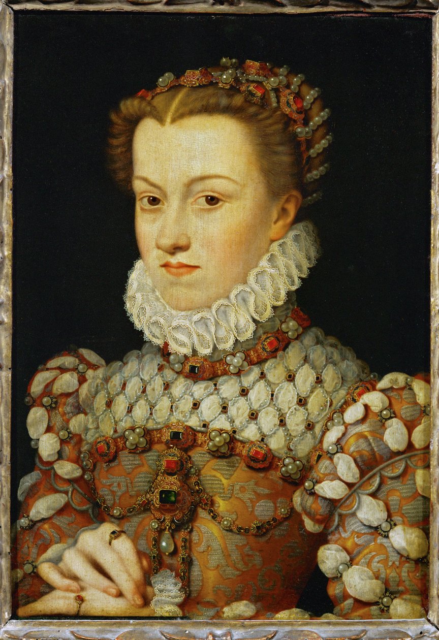 Elisabeth of Austria, Queen of France, Wife of King Charles IX by François Clouet