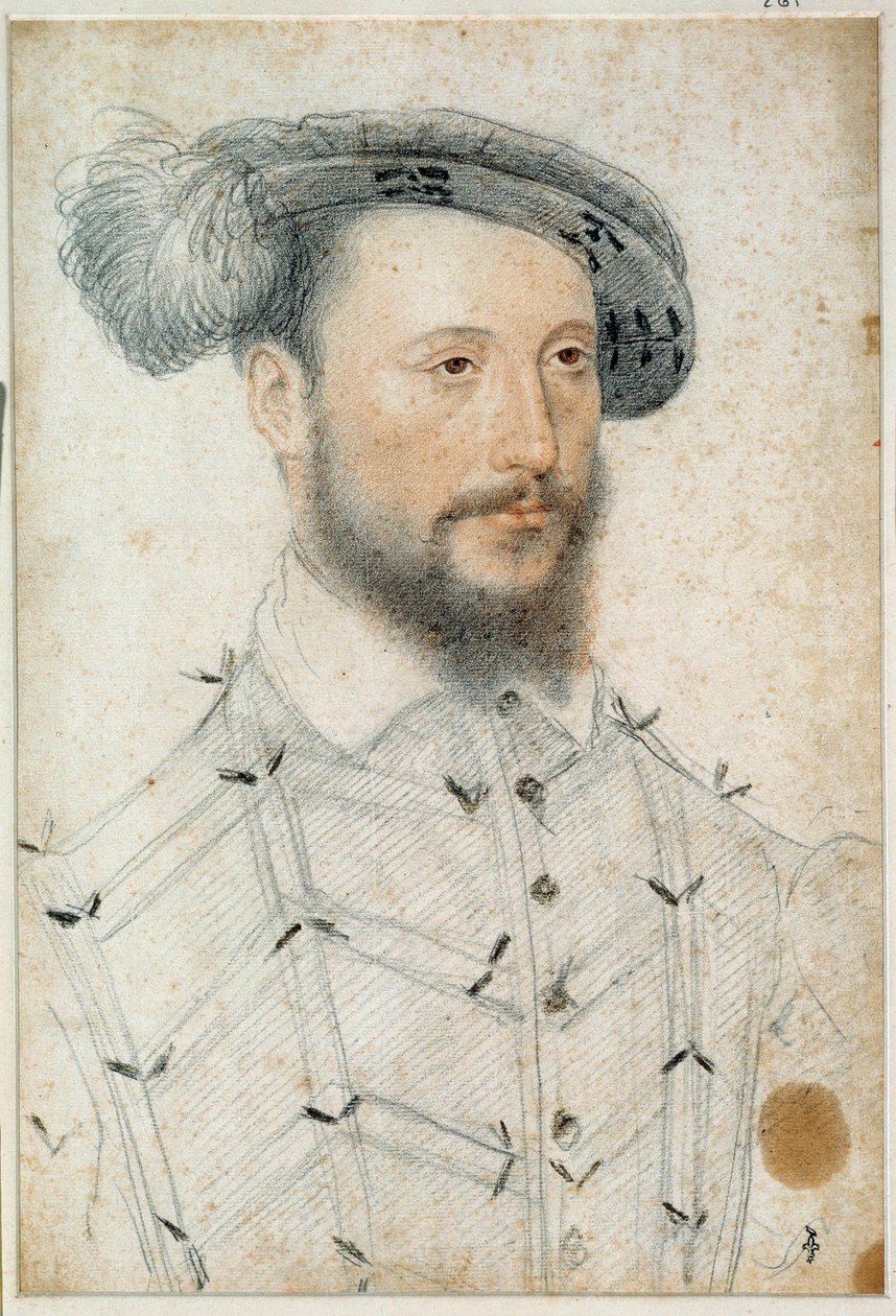 Portrait of Antoine de Halluin, Lord of Piennes by François Clouet