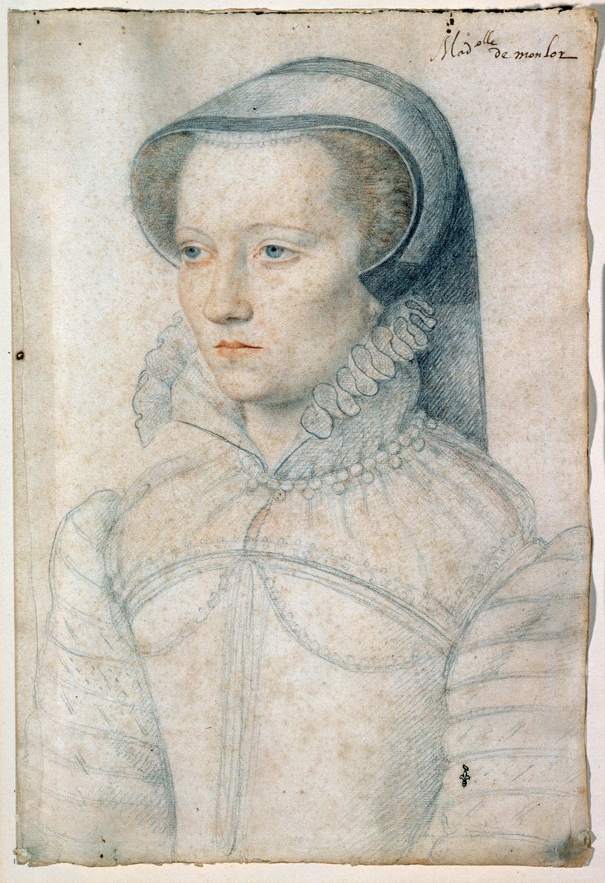 Portrait of Diane de Clermont, Mademoiselle de Monlor by François Clouet