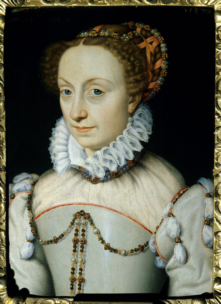 Portrait of Joan of Albret, Queen of Navarre. Painting by Francois Clouet by François Clouet
