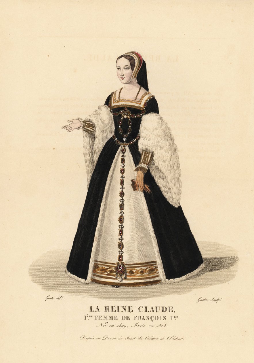 Queen Claude, first wife of King Francis I by François Clouet