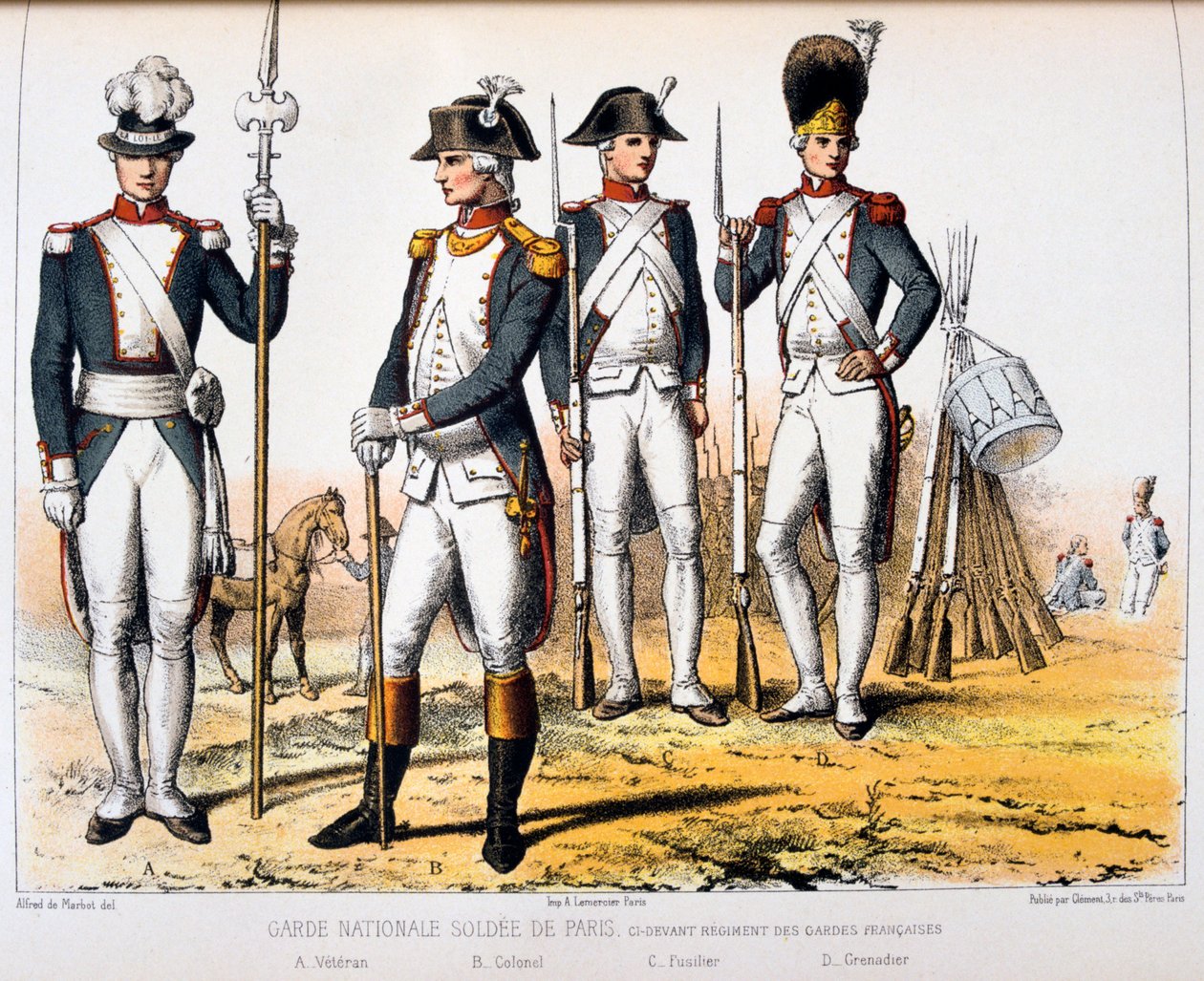 Garde Nationale Soldée de Paris by Francois Cudet