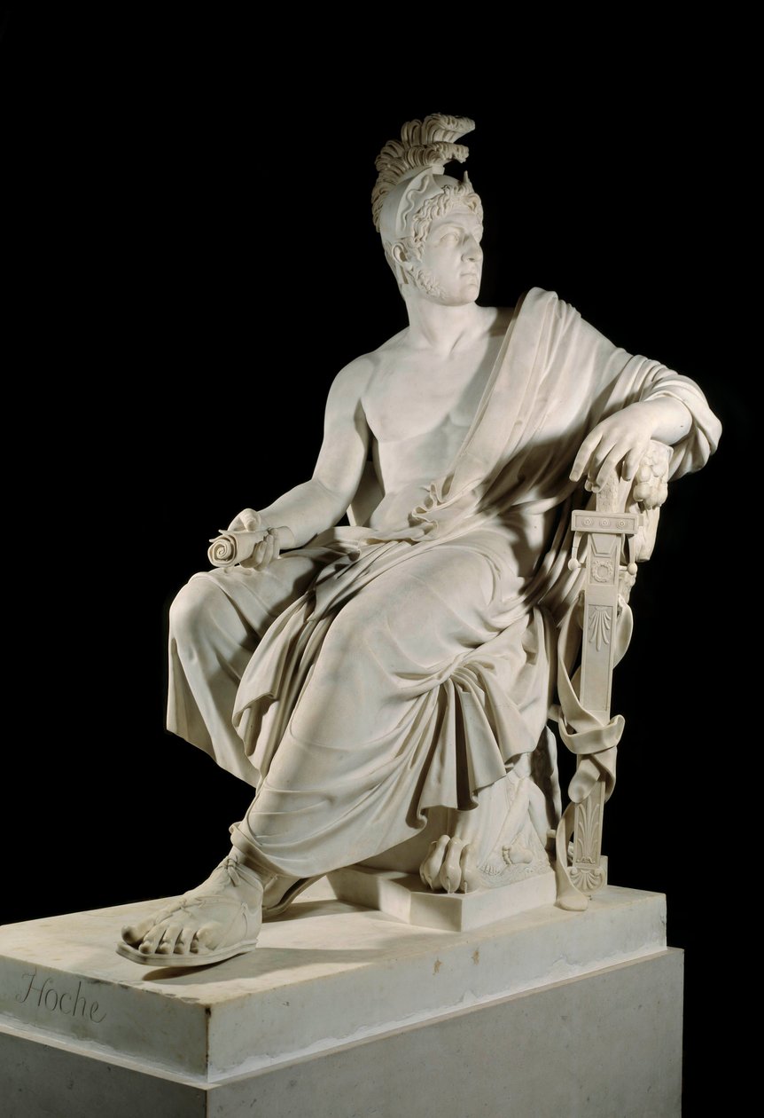 Portrait of Lazare Louis Hoche (1768-1797), French general of the Revolution by Francois Dominique Aime Milhomme