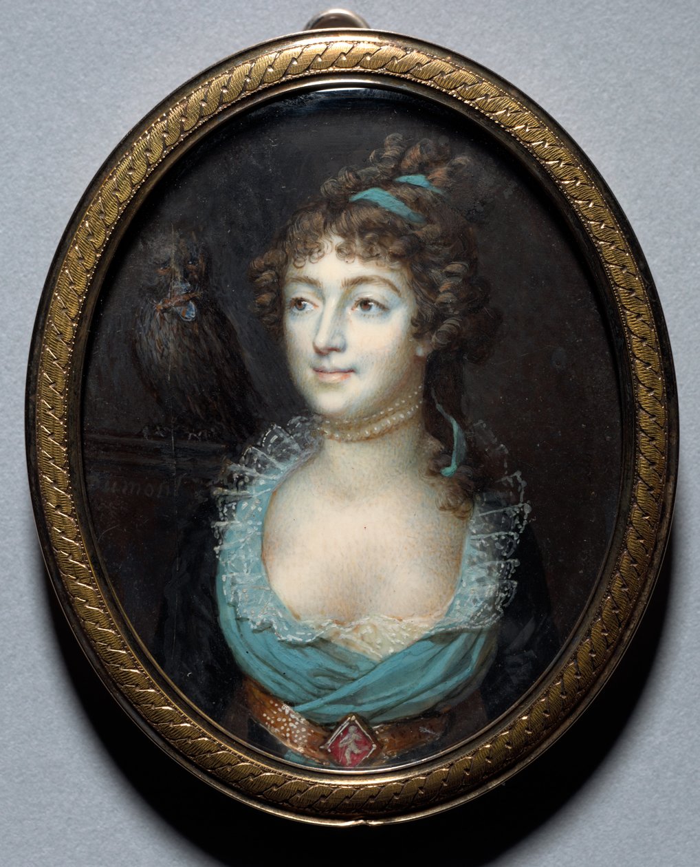 Portrait of Mademoiselle Marie-Anne Adelaide Le Normand, c. 1793 by Francois Dumont