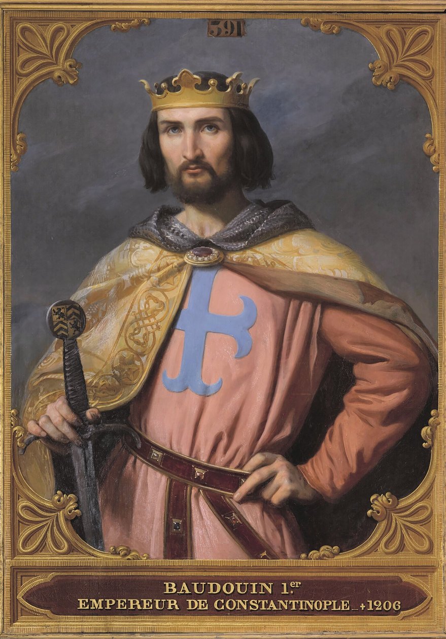 Baldwin I of Constantinople 1171-1205, 1845 by Francois Edouard Picot