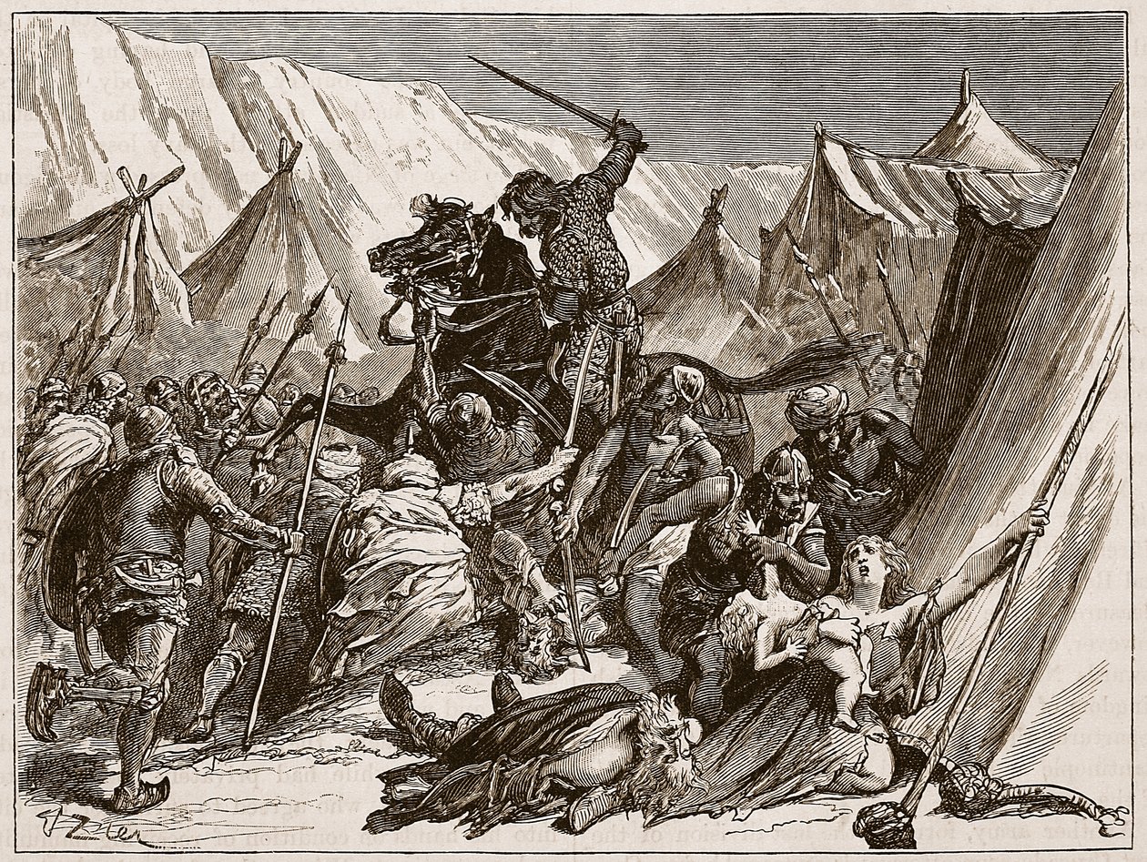 Robert of Normandy Rallying the Crusaders (Illustration from 