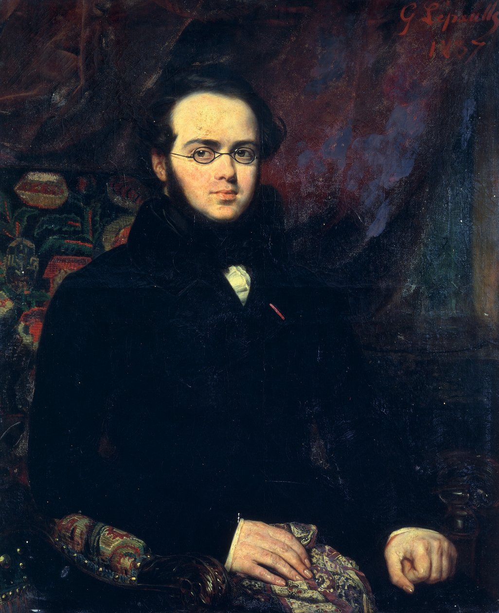 Portrait of Jacques Fromental Elie Levy, known as Halevy by Francois Gabriel Guillaume Lepaulle