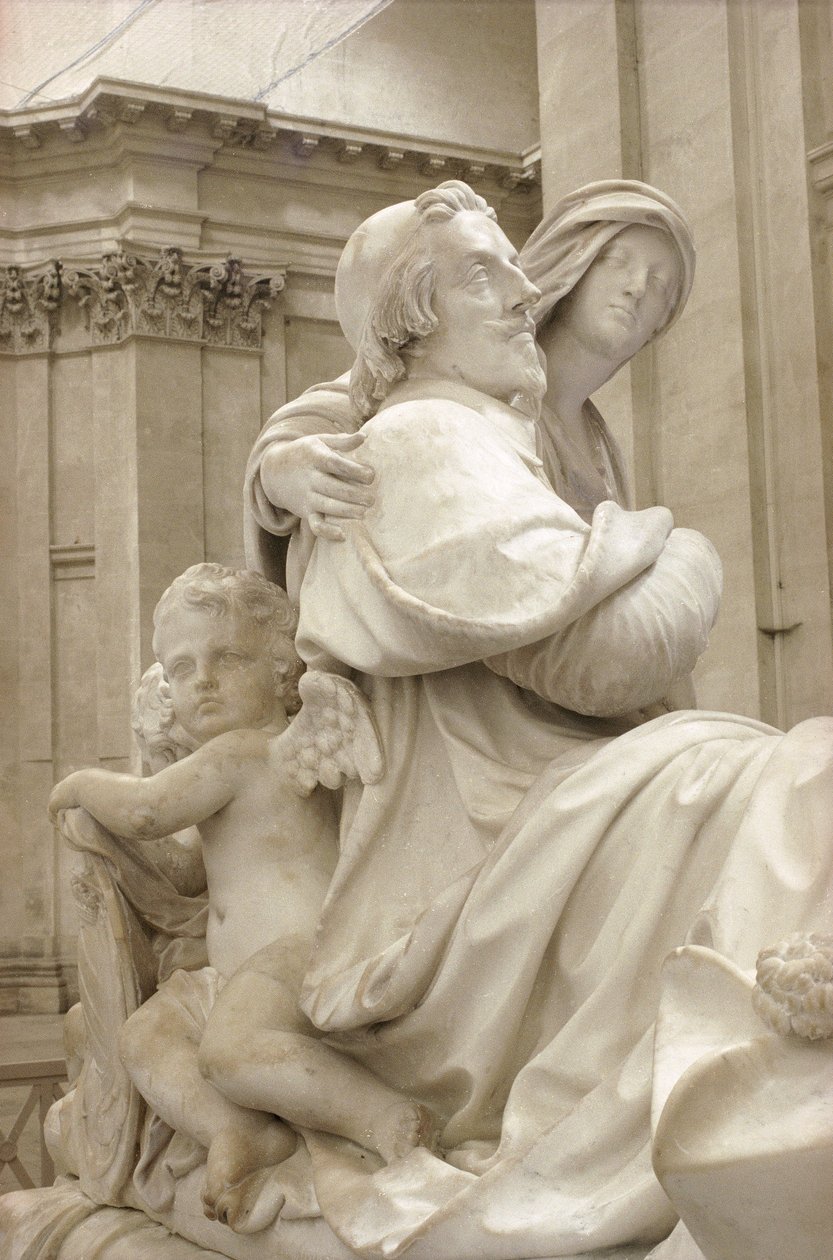 Detail of the funeral monument to Armand-Jean du Plessis, Cardinal Richelieu by Francois Girardon