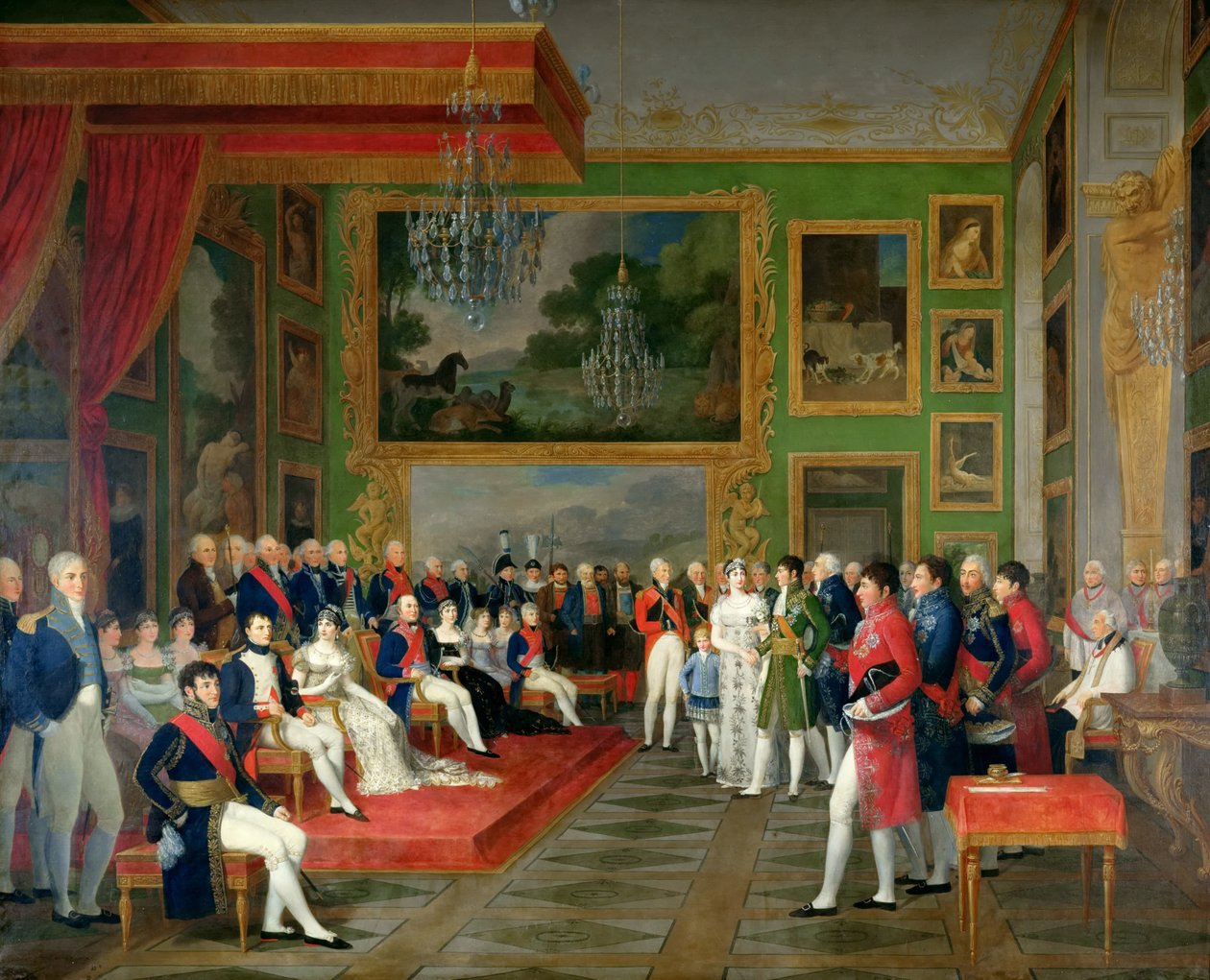 Wedding of Prince Eugène de Beauharnais and Princess Augusta of Bavaria, January 13, 1806 by Francois Guillaume Menageot