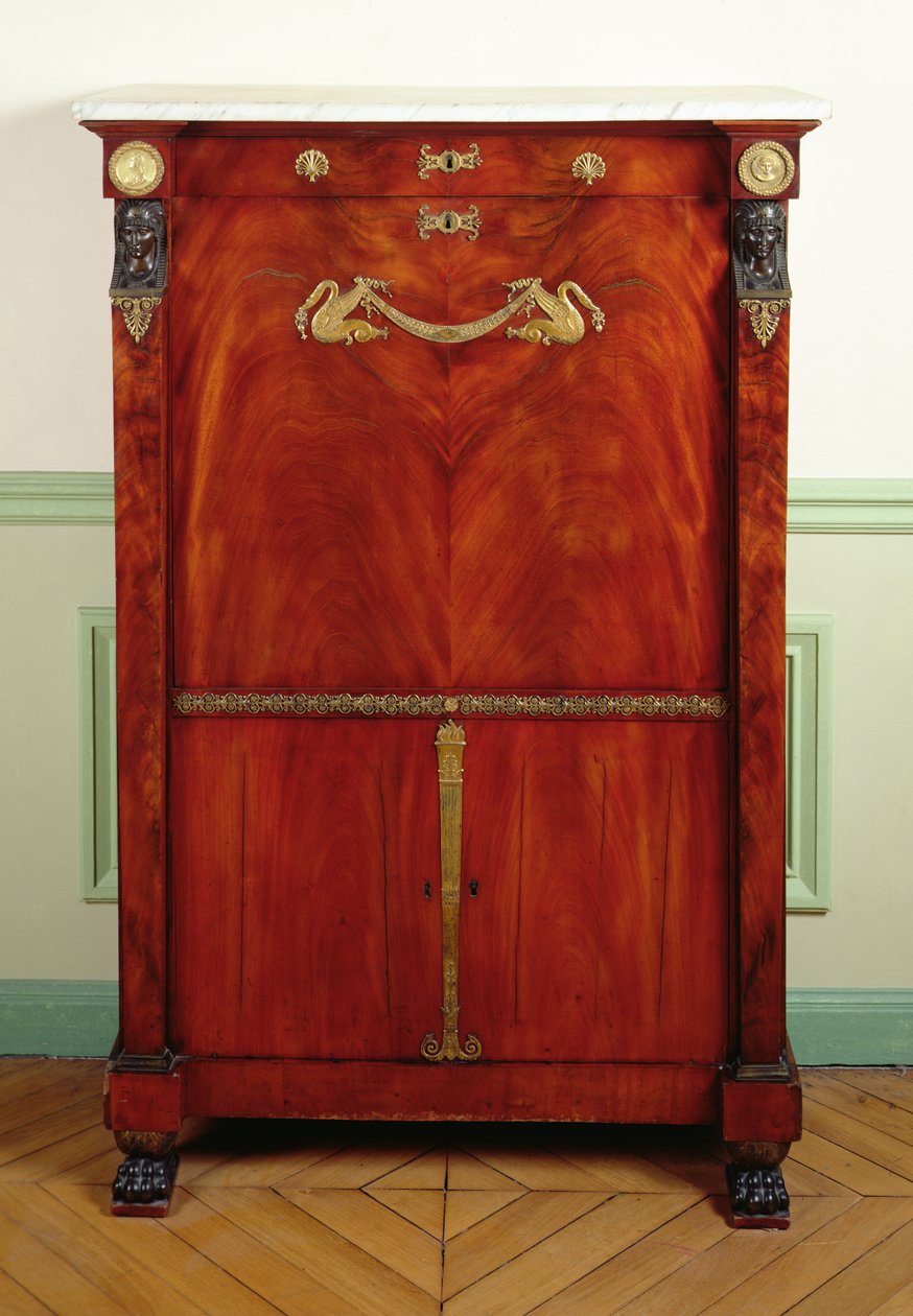 Writing Desk with Lid by Francois H. G. attr. to Jacob Desmalter
