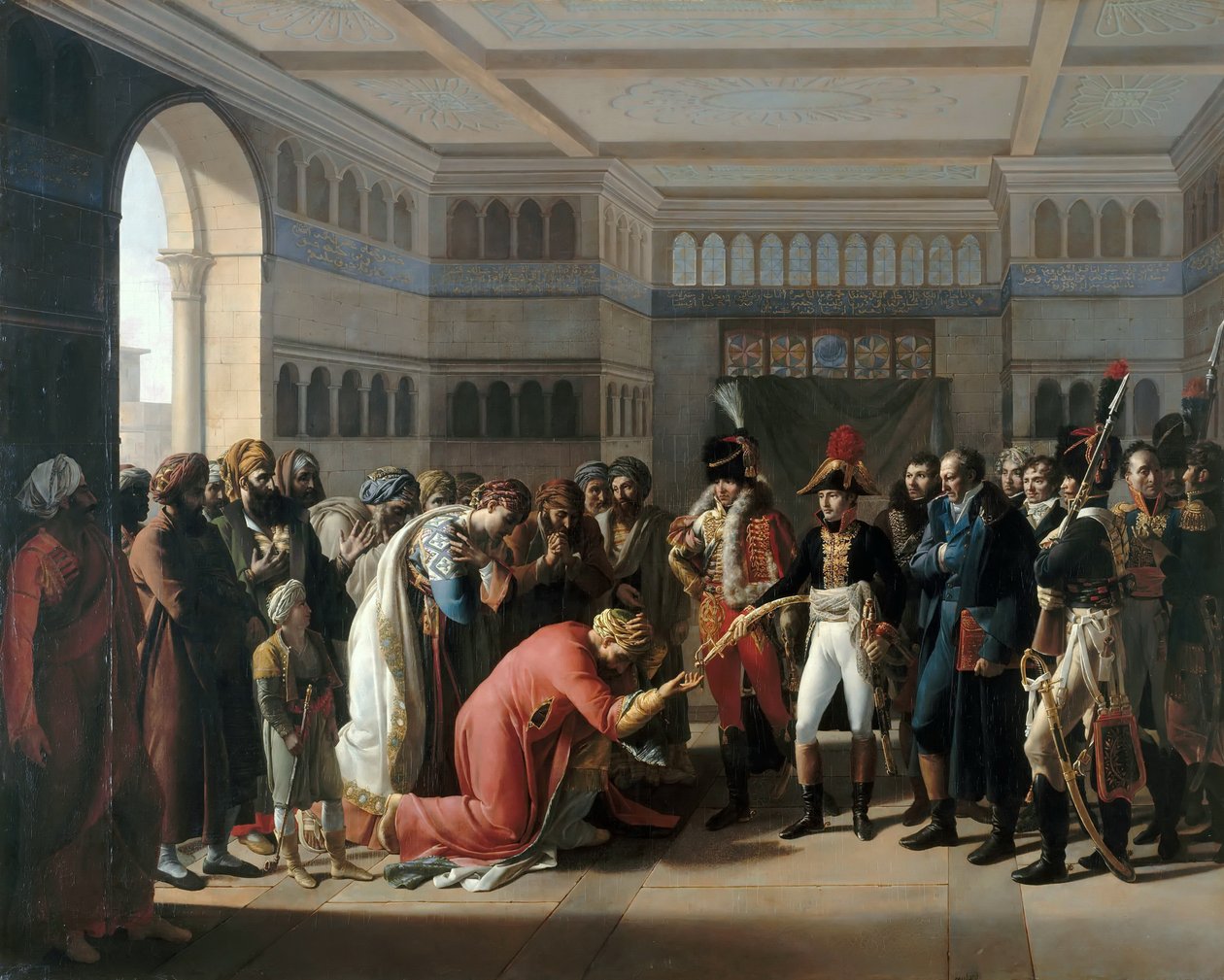 Bonaparte Presents the Sabre to Military Commander of Alexandria, July 1798 by Francois Henri Mulard