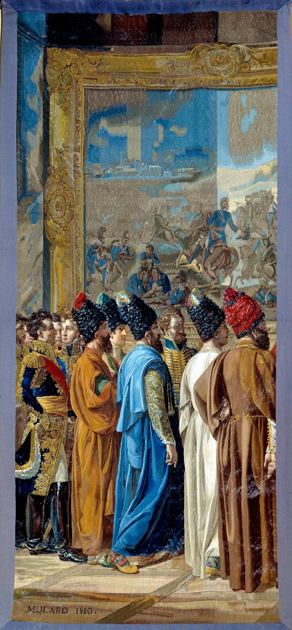 Napoleon I Received at the Castle of Finkenstein in Poland by Francois Henri Mulard