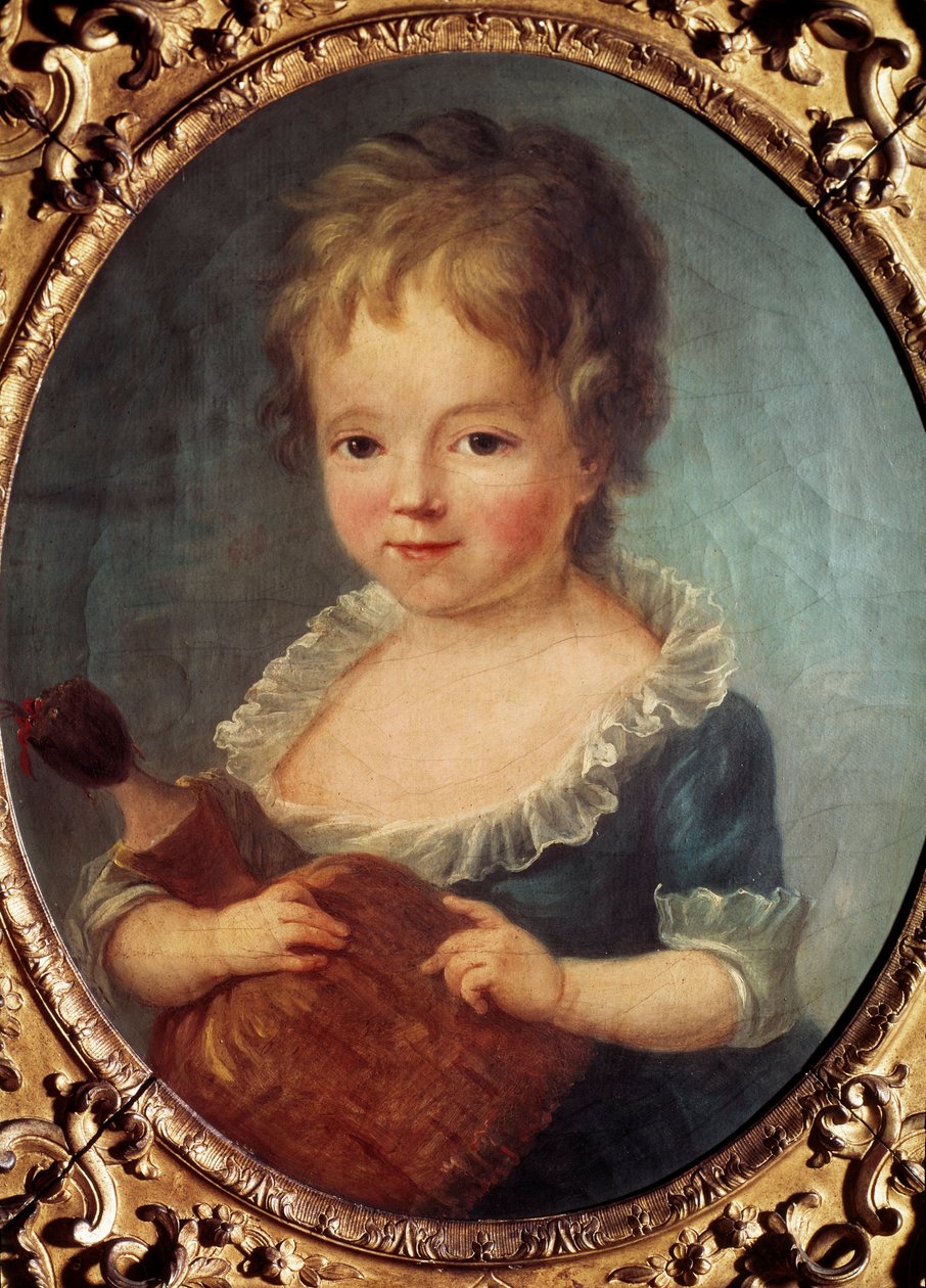 Girl with a Doll by Francois Hubert Drouais