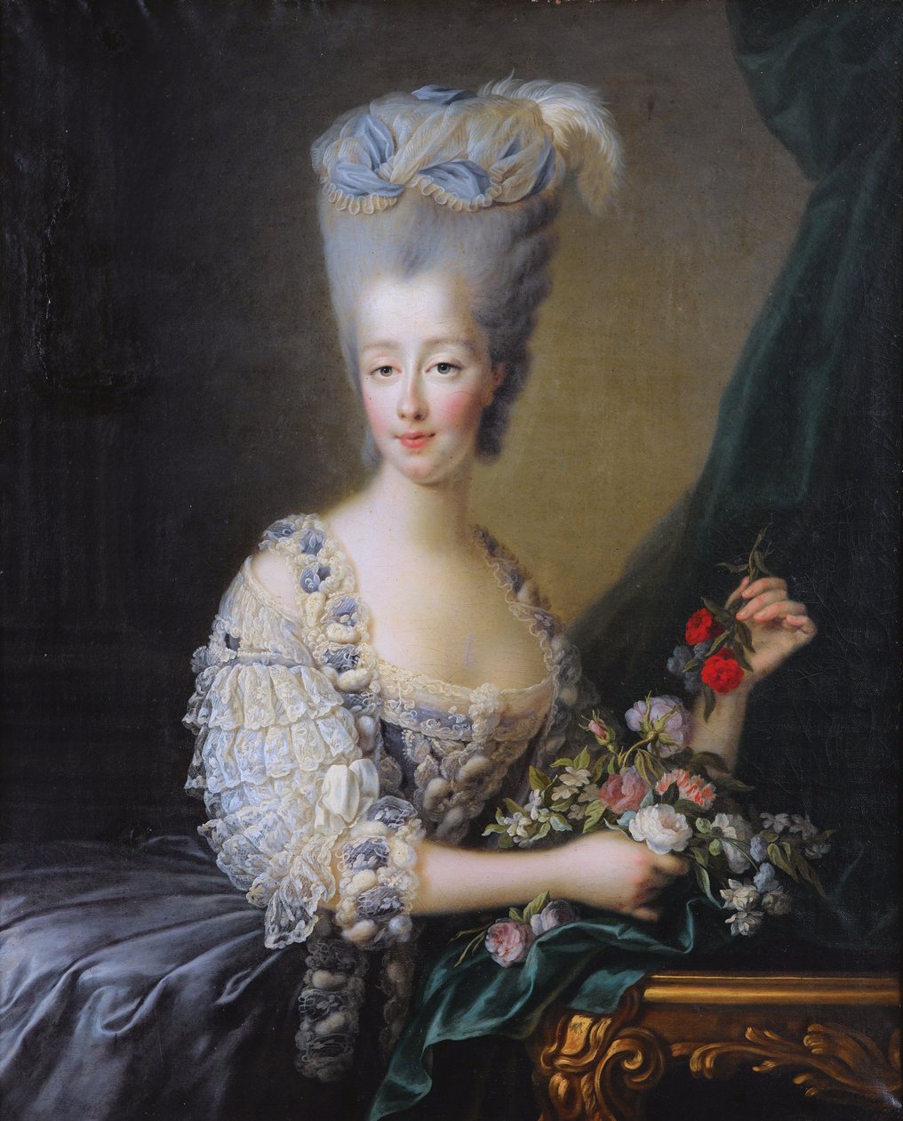 Marie-Thérèse of Savoy, Countess of Artois (1756-1805) by Francois Hubert Drouais