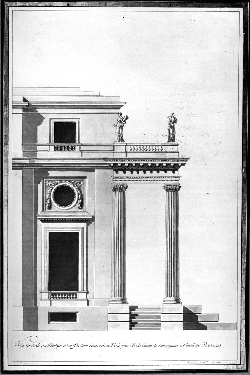 Design for the Bath House at the Hotel de Brancas, c.1760 by Francois Joseph Belanger