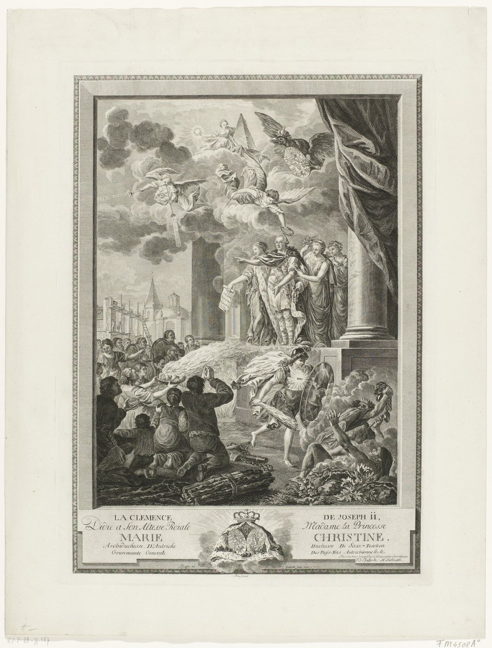 The Clemency of Joseph II, Engraved by Mathias de Sallieth by Francois Joseph Pfeiffer