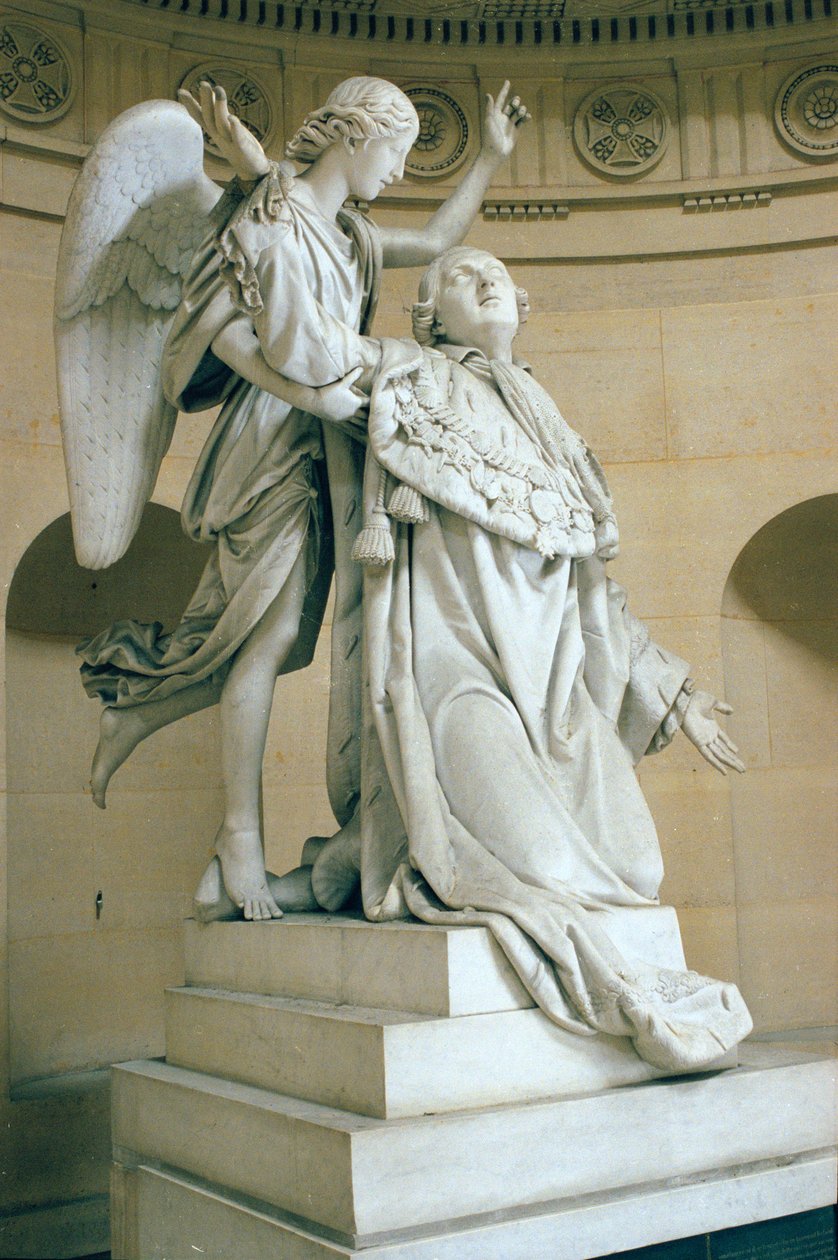 The Apotheosis of Louis XVI (1754-93), also called Louis XVI held by an angel, 1825 by Francois Joseph Bosio